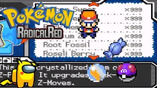 Pokemon Radical Red v41 How to get All items  Cheat Codes [upl. by Uaeb]