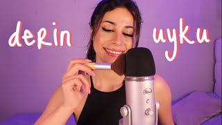 MEDİTASYON MÜZİĞİ İLE 💤 DERİN UYKU TELKİNİ 💤 MİKROFON FIRÇALAMA ASMR TÜRKÇE [upl. by Aileen]