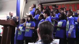 PS22 Chorus Oscars Homecoming Celebration with Mayor Bloomberg amp Friends [upl. by Ydne269]