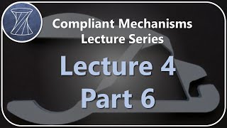 Compliant Mechanisms Lecture 4 Part 6 [upl. by Annerb499]