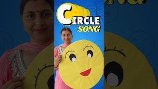 Circle song 😀  Learn shapes through songs ⭐  shapes song  nursery and playway preschool [upl. by Aikenahs417]