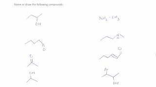 Organic1 Naming Practice [upl. by Ahseyi]