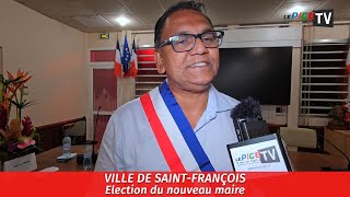 Ville de SaintFrançois  Élection du nouveau maire [upl. by Nerrak]