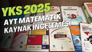 AYT MATEMATİK DETAYLI KAYNAK İNCELEMESİ YKS 2025  AYT MATEMATİK KAYNAK ÖNERİLERİ yks25 [upl. by Anitsuga]