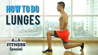 How To Do A LUNGE  Lunges for BEGINNERS  FITNESS SPECIAL  WORKOUT VIDEO [upl. by Faye607]