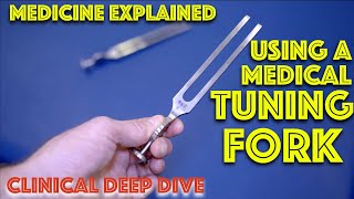 How to Use a Medical Tuning Fork  Assessing Vibration Sense  Clinical Skills  Dr Gill [upl. by Ariait]