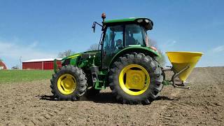 Discing Seeding 2 Acre Food Plot with John Deere 5090R [upl. by Einnaoj]