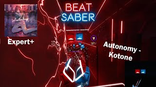 Autonomy  Kotone Beat Saber Custom Map [upl. by Schapira]