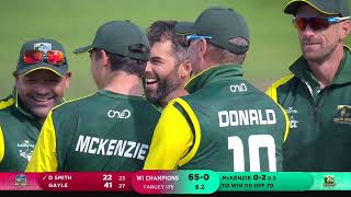 Match  9 Highlights  South Africa Champs vs West Indies Champs  The World Championship of Legends [upl. by Karie908]