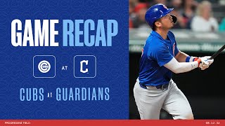 Cubs vs Guardians Game Highlights  81224 [upl. by Aneekat506]