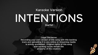 Starfall  intentions Karaoke Version [upl. by Fisken]