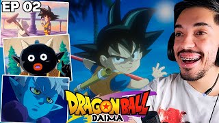 INCRÍVEL GOKU CRIANÇA VAI PARA O REINO MAKAI  DRAGON BALL DAIMA EPISÓDIO 2 REACT [upl. by Bolme]