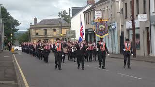 Lisnagrot Accordion Band  Kilrea Orange Service 2024 [upl. by Yblek]