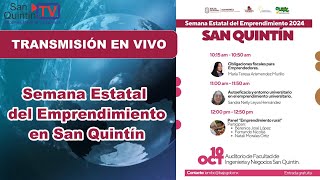 Semana Estatal del Emprendimiento 2024 en San Quintín [upl. by Ellynad]