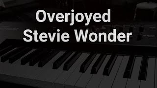 Overjoyed  Stevie Wonder  Karaoke  Piano  Cover [upl. by Koziel]