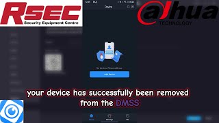 How to remove a device from the Dahua DMSS App [upl. by Ecinnej]