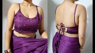 Stylish Backless Blouse Cutting and Stitching  Designer Blouse [upl. by Lait]