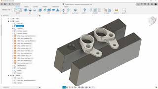 Machining a 2 op part and setting WCS  Fusion 360 CAM [upl. by Emarie]