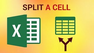 How to Split a Cell in Excel 2016 [upl. by Crow]