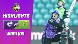 Hobart Hurricanes v Sydney Thunder  WBBL09 [upl. by Hocker]