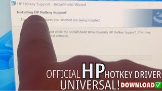 HP Hotkey Driver Support For MOST Models  Windows 11 10 7 881 [upl. by Yemorej638]