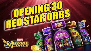 Opening 30 Red Star OrbsLucky or Unlucky  Marvel Strike Force [upl. by Livy]