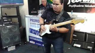 Césario filhoFar beyond the sunLive stand PedroneExpomusic 2015 [upl. by Yeldud]