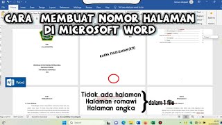 Terbaru  CARA MEMBUAT NOMOR HALAMAN YANG COVERNYA TIDAK IKUT BENOMER HALAMAN DI WORD [upl. by Juditha]