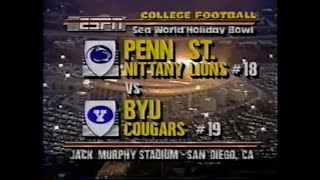 1989 Holiday Bowl BYU Cougars vs Penn State Nittany Lions ESPN Classic [upl. by Edaj]