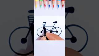 Cycle 🚲 Drawing in Easy Way art drawing shorts [upl. by Ailecra]