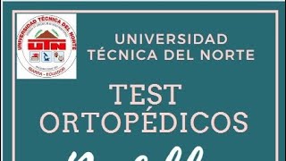 Test ortopédicos para rodilla [upl. by Nagaem601]