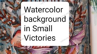 Background Coloring with Watercolor in Small Victories by Johanna Basfordderwentpencils [upl. by Ellis351]