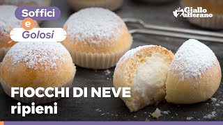 FIOCCHI DI NEVE  NUVOLE RIPIENE DOLCI NAPOLETANI  Ricetta originale [upl. by Eletnahs]