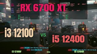 i3 12100f vs i5 12400 6700xt in 2024 [upl. by Eceela]