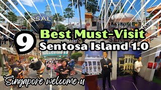 Best 9 Things to DO in Sentosa Island Singapore 10  Singapore Travel Guide 2024 [upl. by Tremann]