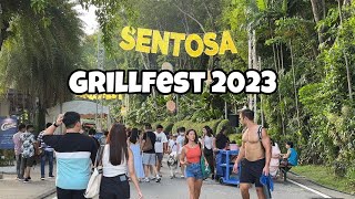 Sentosa Grillfest 2023 Singapore street food festival 4K [upl. by Thackeray]