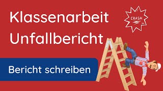 Unfallbericht schreiben  Klassenarbeit ✅ Autounfall [upl. by Manas850]