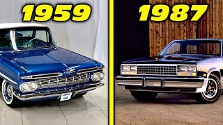 Chevrolet El Camino History  Evolution 1959  1987 4K [upl. by Niloc585]