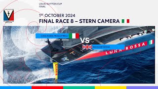 Louis Vuitton Cup Final Race 8 Port Entry Stern Camera  Luna Rossa Prada Pirelli [upl. by Zurciram481]