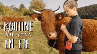 ROUTINE DU SOIR EN ETE 🐮 ♡ [upl. by Mailli]