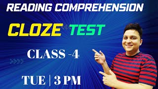 CLOZE TESTS  READING COMPREHENSION Class 4 NOV 29 by Dr Anubhav Goswami for SSC amp IBPS [upl. by Hogg610]