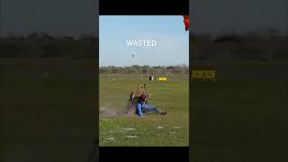 Paramotor Crash Destroyed in seconds [upl. by Limaj]