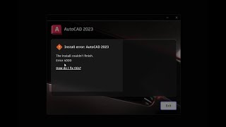 4000 error installation code in AutoCAD 2023 l 100 fixed [upl. by Towers]