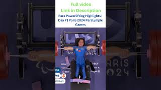 🏋️ Para Powerlifting Highlights  Day 7  Paris 2024 Paralympic Games powerlifting gaming [upl. by Mikeb]