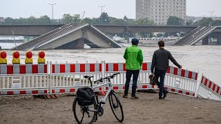 Hochwasserlage bei Dresden dürfte sich weiter zuspitzen [upl. by Vallie733]