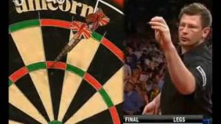 Two 9 Dart Finishes  Phil Taylor  2010 Premier League [upl. by Dnalro73]