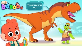 Learn DINOSAURS with Club Baboo DINO FACTS  Learning about the TRex and more Dinos [upl. by Milzie]