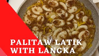 PALITAW LATIK with LANGKA  FILIPINO DESSERTS  KAKANIN RECIPE  Nidas Vlogs America [upl. by Hanala]