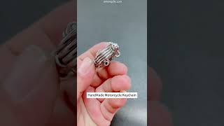 Transforming Steel Wire into a Motorcycle Keychain keychainart steelcraft diy motorcyclelover [upl. by Sierra]