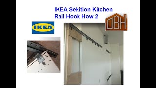 IKEA Sektion kitchen cabinet rail attachment [upl. by Pauiie]